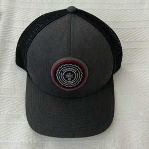 Travis Mathew California Gray/black/red Hat SnapBack